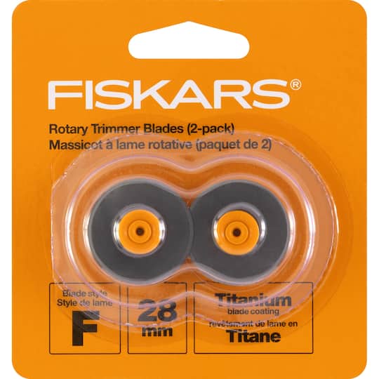 Fiskars&#xAE; Rotary Trimmer Titanium Blades, 28mm